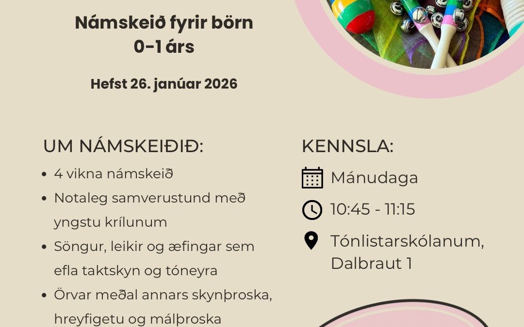 Nýtt krílanámskeið að fara af stað hjá okkur!